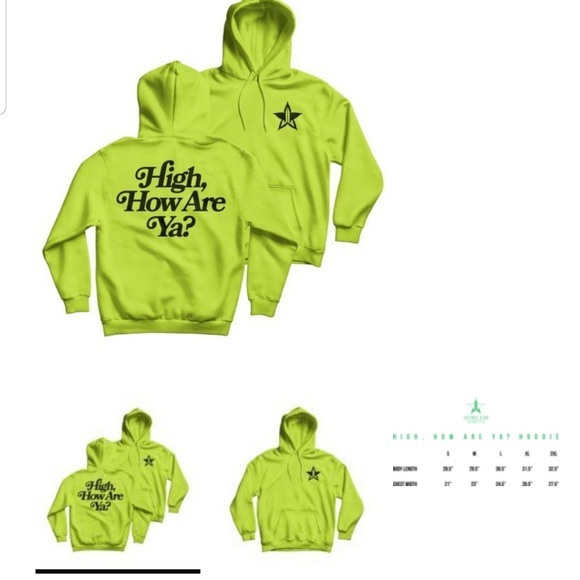 Jeffree Star Other - Jeffree Star High How Are Ya Hoodie S